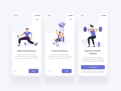 健身应用程序设计(Fitness App Design)