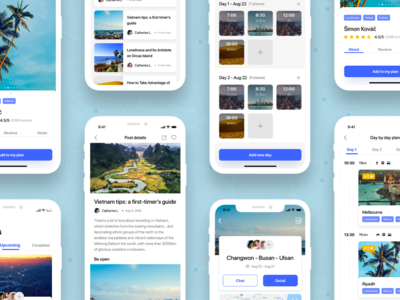 Le Trip - 旅行计划器 UI KIT(Le Trip - Travel planner UI KIT)