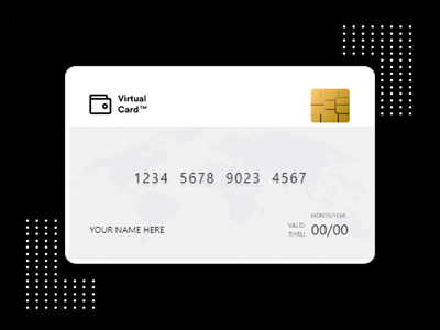 信用卡应用程序白色设计(Credit Card App White Design)