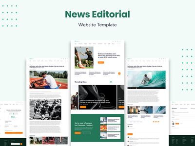 新闻编辑网站模板(News Editorial Website Template)