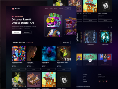 NFT 登陆页面网站(NFT Landing Page Website)