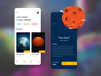 学习应用程序屏幕。(Learning App Screen.)