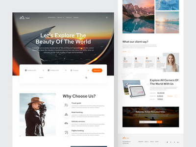 Easy Travel登陆页面设计(Easy Travel landing page design)
