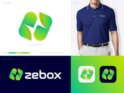 现代标志设计 - Zebox 品牌标识(Modern Logo Design - Zebox Brand Identity)