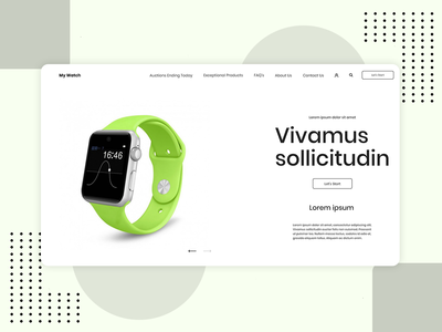 手表店 Web 概念(Watch Shop Web Concept)