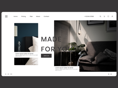 家具销售网页登陆页面(Furniture Selling Web Landing Page)