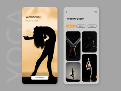 适用于 iOS 的瑜伽应用程序概念(Yoga App Concept for iOS)