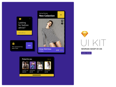 商店女人 UI 套件(Shop Woman UI Kit)
