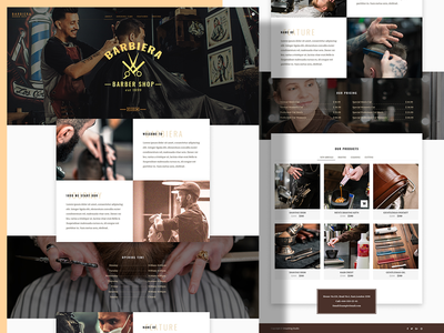 理发店网站模板(Barber Shop Website Template)