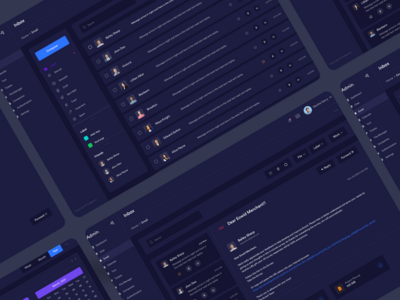 管理面板仪表板 - 深色 (V-6)(Admin Panel Dashboard -Dark (V-6))