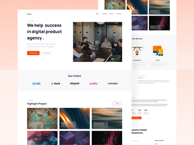创意机构登陆页面(Creative Agency Landing Page)