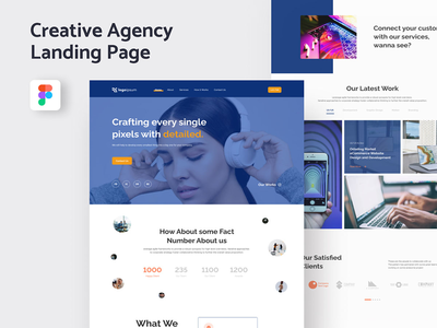 创意机构登陆页面模板(Creative Agency Landing Page Template)