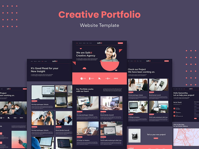 创意组合网站模板(Creative Portfolio Website Template)