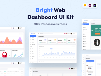 Bright Web 仪表板 UI 套件(Bright Web Dashboard UI Kit)