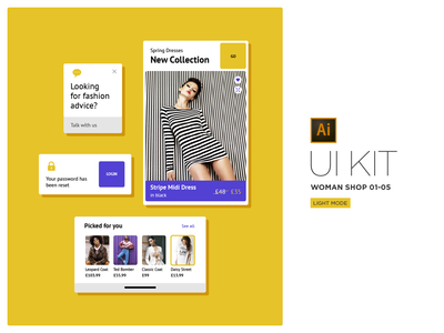 商店女人 UI 套件(Shop Woman UI Kit)