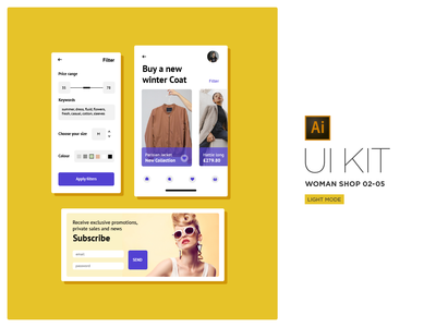 商店女人 UI 套件(Shop Woman UI Kit)