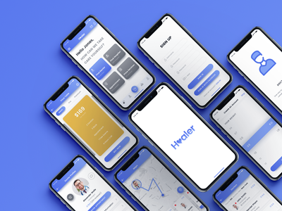 治愈者患者移动 UI 模板(Healer Patient Mobile UI Template)