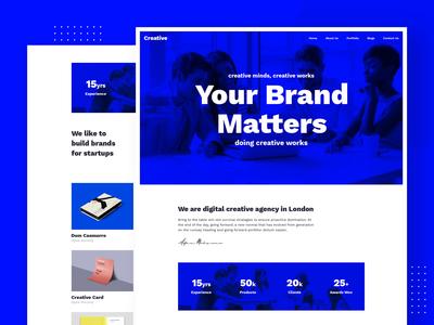 数字投资组合 - 现代创意登陆页面(Digital Portfolio - Modern Creative Landing Page)