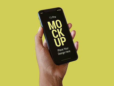 最新智能手机 11 pro MAX 样机展示艺术品(Latest Smart Phone 11 pro MAX Mockup to Present Artwork)