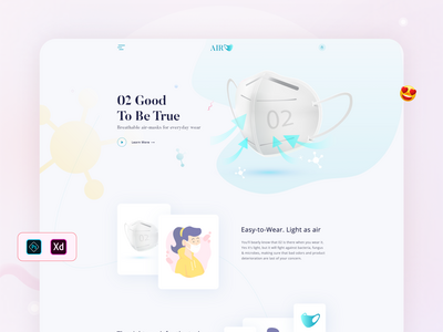 AirMask - 登陆页面(AirMask - Landing Page)