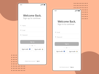 登录界面UI设计(Login Screen UI Design)