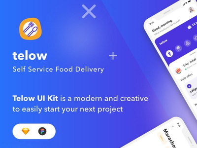 Telow UI Kit - 餐厅食品订单(Telow UI Kit - Restaurant Food Order)