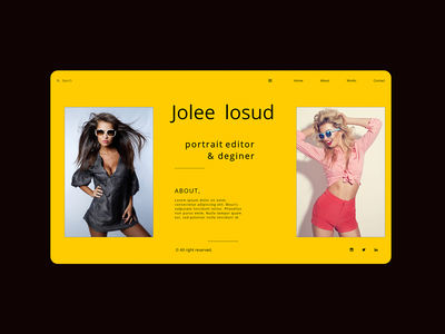 投资组合网页登陆页面(Portfolio Web Landing Page)