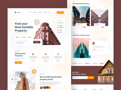 房地产登陆页面(Real Estate landing page)