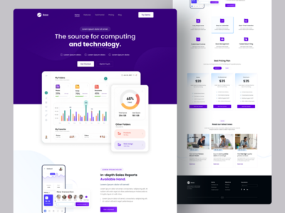 saas 登陆页面 - ui 设计👈(saas landingpage - ui design👈)