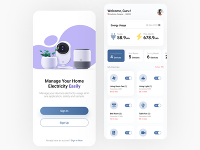 智能家居UI屏幕(Smart Home Ui Screen)