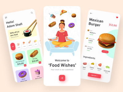 送餐应用程序。(Food Delivery App.)