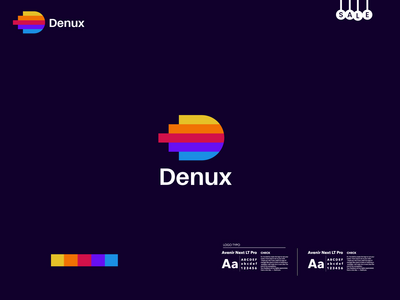Denux 品牌-D 字母徽标(Denux branding - D letter logo)