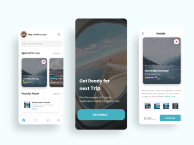 旅行 - 应用程序界面(Travel - App ui)