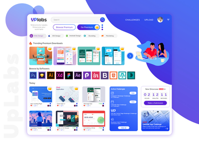 UpLabs 主页重新设计挑战(UpLabs Homepage Redesign Challenge)