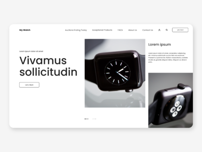 手表店 Web 概念(Watch Shop Web Concept)