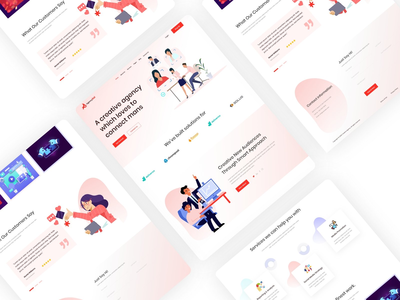 创意机构着陆页(Creative agency Landing page)