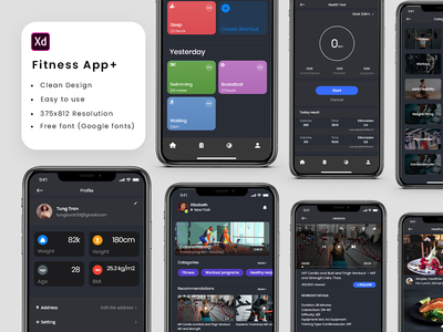 健身应用+（完整应用）(Fitness App+ (Full App))