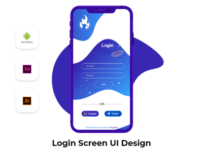 带有Android源代码的登录屏幕(Login Screen with Android Source code)