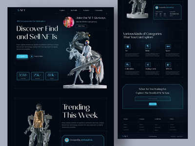 NFT Marketplace 网站设计(NFT Marketplace website Design)