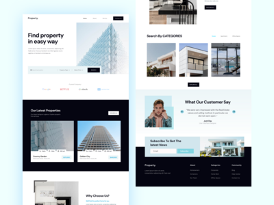 房地产登陆页面(Real estate Landing page)