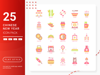 中国新年图标包(Chinese New Year Icon Pack)