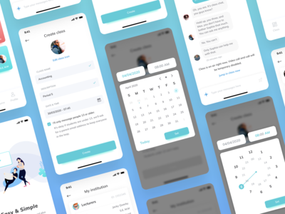 EduRoom - 在线课堂应用程序 UI 套件(EduRoom - Online Class Room App UI Kit)