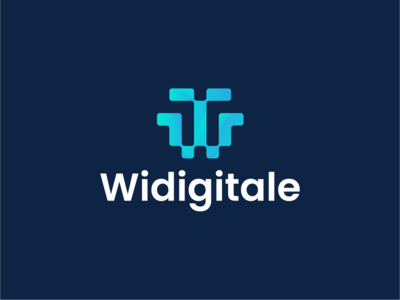 Widigitale 未使用的徽标模板（硬币/加密货币/区块链/技术/网络）(Widigitale unused logo template (Coin/Crypto/Blockchain/Technology/Network))