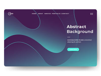 抽象时尚登陆页面(Abstract trendy landing pages)