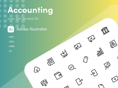 会计图标集(Accounting Icon Set)
