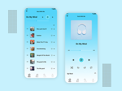 音乐海报界面(Music Poster UI)