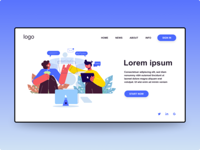 工作登陆页面(Work Landing Page)