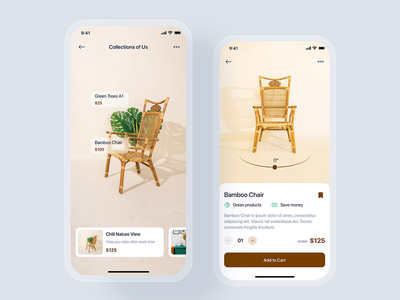 家具移动应用程序概念(Furniture mobile app concept)