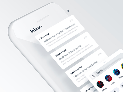 iPhone白色模型与图层(iPhone White Mockup With Layers)
