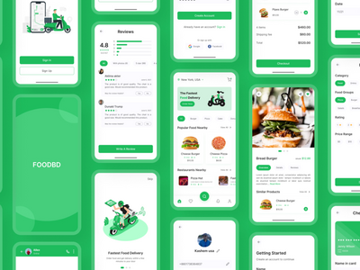送餐应用程序 - FoodBD(Food Delivery App - FoodBD)